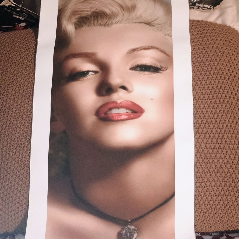 Vintage Style Portrait Poster Marilyn Monroe On Vinyl
